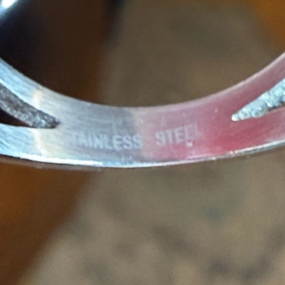 Stainless Steel Butterfly filigree ring silver whimsigoth size 6 Stevie Nicks - Picture 6 of 6